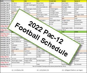 2022 Pac-12 Football Schedule
